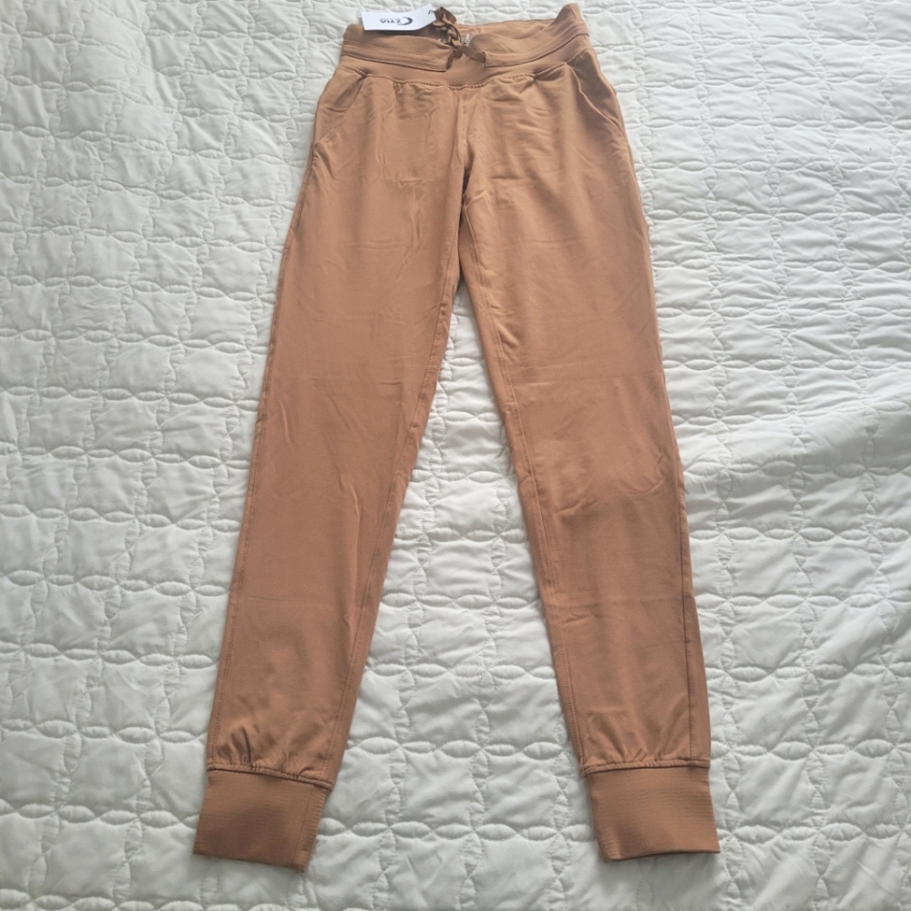 ZYIA Tan Track Pants